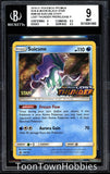 BGS 9 Pokemon - Suicune SM149 Holo - Lost Thunder Staff Promo Card