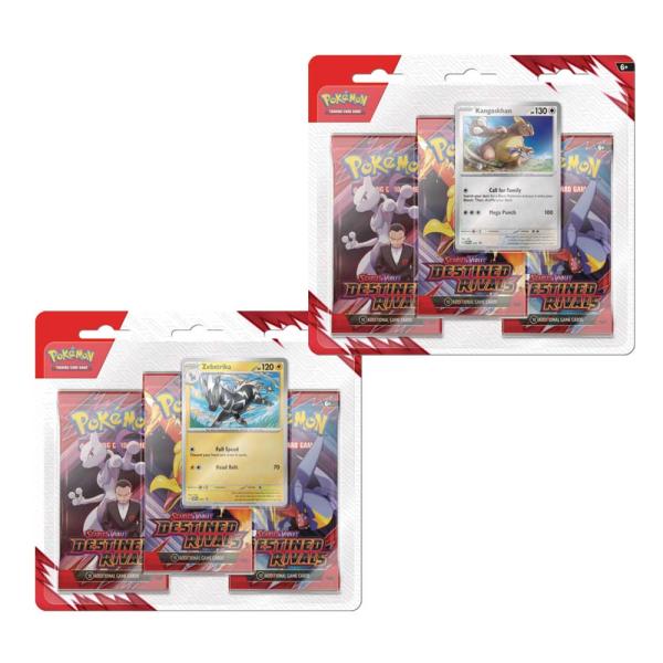 Pokemon SV10 Destined Rivals 3 Pack Blister  ToonTownHobbies