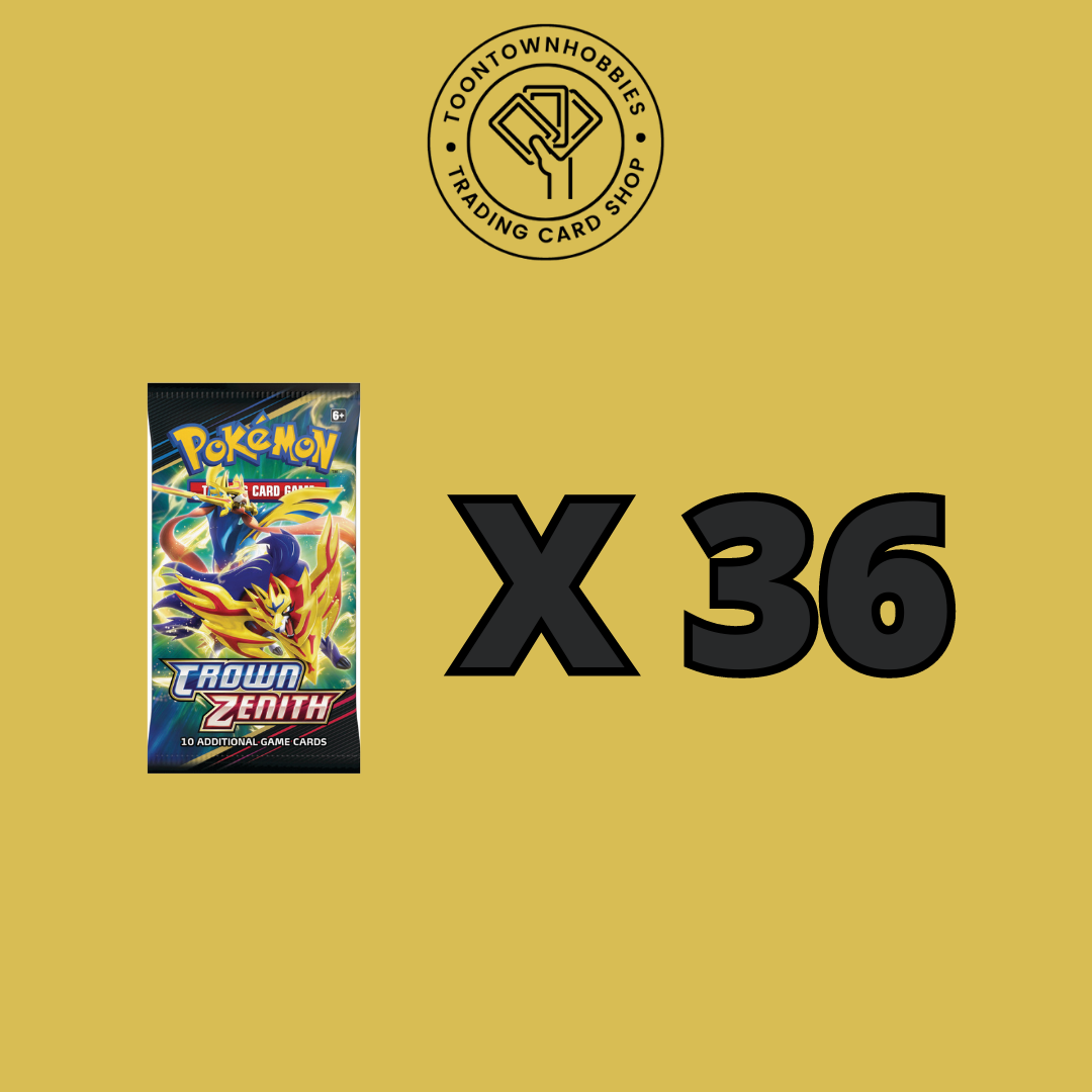 Pokemon - Crown Zenith 36 Loose Booster Packs ToonTownHobbies Pokemon - Crown Zenith 36 Loose Booster Packs ToonTownHobbies
