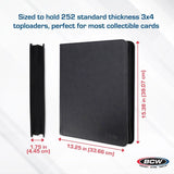 9-Pocket Z-Folio LX Album Toploader Binder - Black