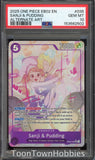 PSA 10 One Piece - Sanji & Pudding EB02-035 Alt Art - Anime 25th Collection