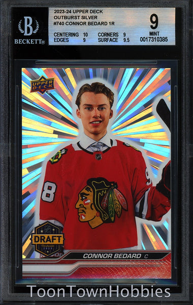 BGS 9 - 2023-24 Upper Deck Extended - Connor Bedard Draft Silver Outburst 740