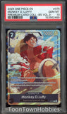 PSA 10 One Piece - Monkey.D.Luffy P-075 - Premium Card Collection Vol.3 Best