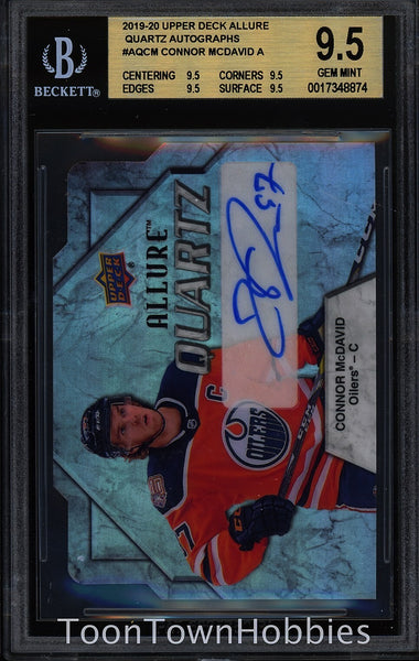 BGS 9.5 2019-20 Upper Deck SP Allure - Connor Mcdavid Quartz Die Cut Auto AQ-CM