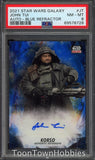 2021 PSA 8 Topps Star Wars Galaxy Chrome - Korso GA-JT John Tui Auto Blue /150