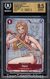 BGS 9.5 One Piece - Nami OP01-016 - Premium Card Collection 25th English