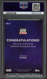 2021 PSA 8 Topps Star Wars Galaxy Chrome - Korso GA-JT John Tui Auto Blue /150
