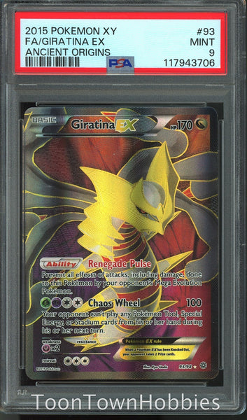 PSA 9 Pokemon - Giratina V 93/98 Full Art - XY Ancient Origins