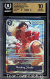 BGS 10 Pristine One Piece - Monkey.D.Luffy P-075 - Premium Card Best Vol.3 EN