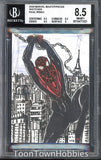 BGS 8.5 2020 UD Skybox Marvel Masterpieces - Spider-Man Sketch 1/1 Raul Irineu