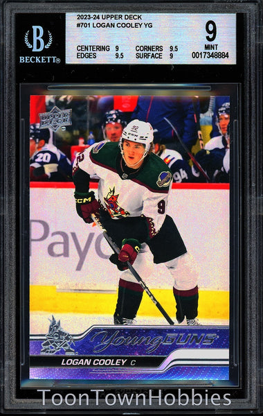 BGS 9 2023-24 Upper Deck Extended - Logan Cooley Young Guns 701