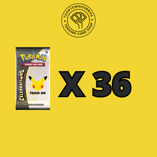 Pokemon Celebrations 36 Loose Booster Packs ToonTownHobbies Pokemon Celebrations 36 Loose Booster Packs ToonTownHobbies