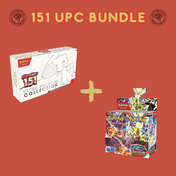 Pokemon 151 Ultra Premium Collection & Obsidian Flames Booster Box Bundle