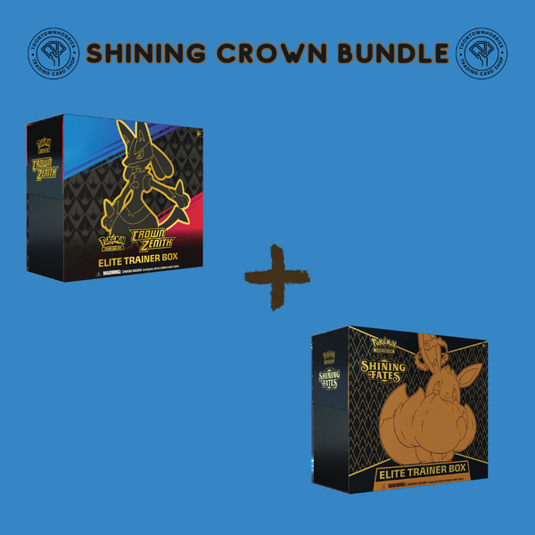Pokemon Shining Fates & Crown Zenith Elite Trainer Box Bundle