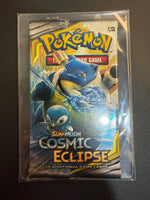 Pokemon Cosmic Eclipse Booster Pack (Blastoise & Piplup Art)   ToonTownHobbies