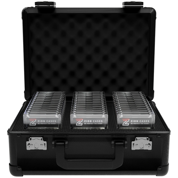 Zion Cases Graded Card Slab Case X (Black Diamond) TSA Lockable - 3 Row