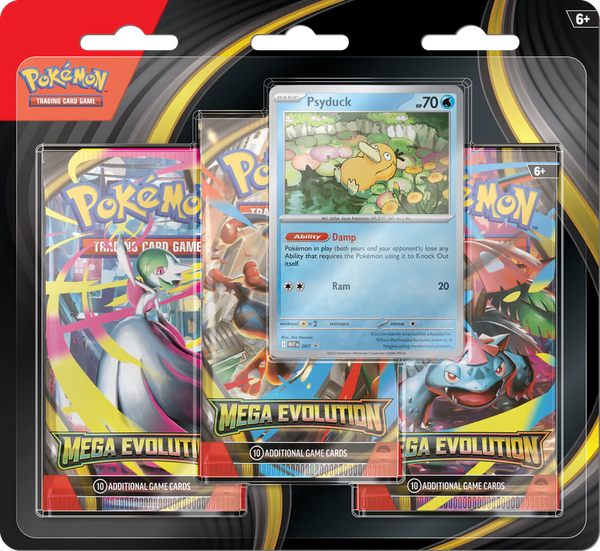 Pokemon ME01 Mega Evolutions 3-Pack Blister