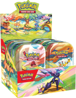 Pokemon Vibrant Paldea Mini Tin Display of 10 Tins