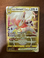 Pokémon TCG Lost Origin - Hisuian Zoroark Vstar 213/196 Gold