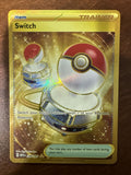 Pokemon Card - Switch 206/165 Gold - English Pokemon 151