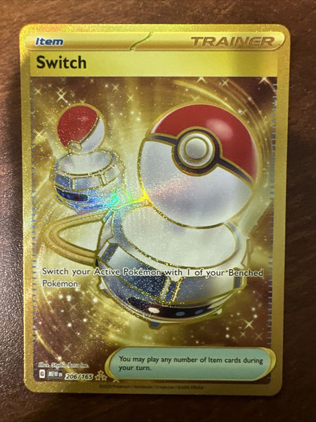 Pokemon Card - Switch 206/165 Gold - English Pokemon 151