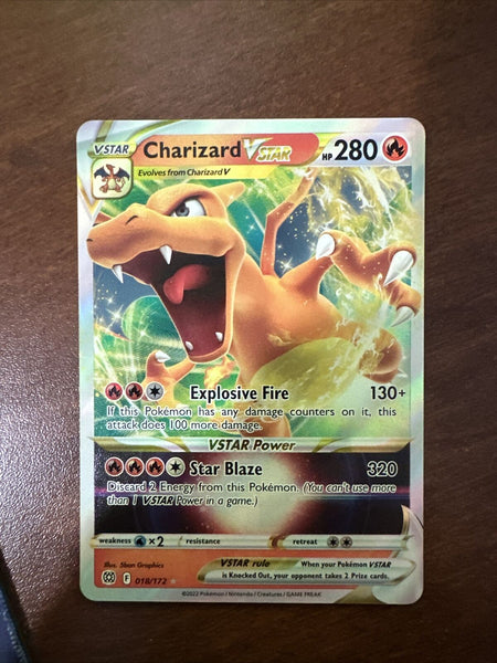 Pokémon TCG - Charizard Vstar 018/172 Full Art - Brilliant Stars