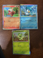 Pokémon Sprigatito 013/193 / Fuecoco 034/193 / Quaxly 050/193 Collector Chest Ho