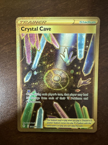 Pokémon TCG - Crystal Cave 230/203 Gold - Evolving Skies