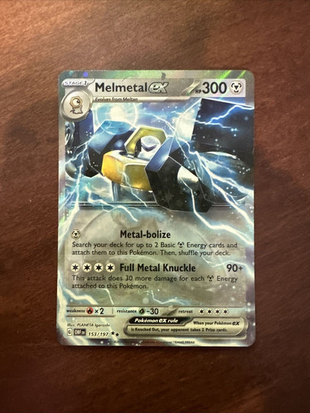 Pokémon TCG - Melmetal ex 153/197 Double Rare  - Obsidian Flames