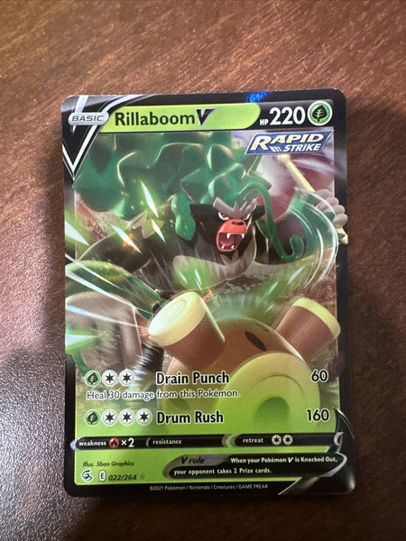 Pokémon TCG - Rillaboom V 022/264 - Fusion Strike