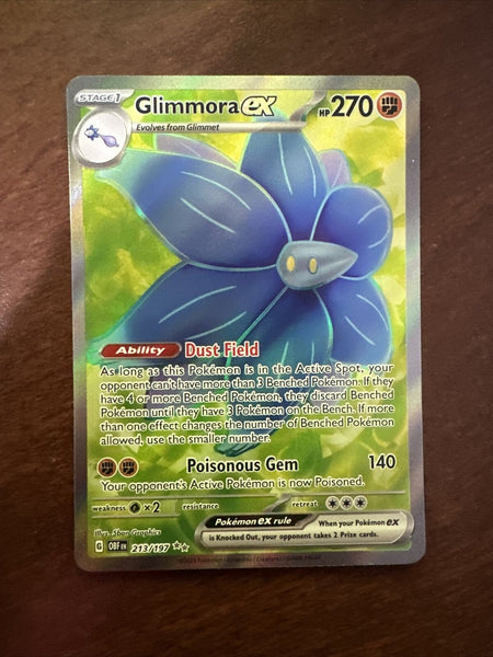 Pokémon TCG - Glimmora ex 213/197 Double Rare Full Art  - Obsidian Flames