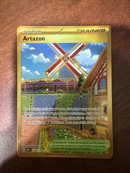 Pokémon TCG - Artazon 229/197 Gold - Obsidian Flames