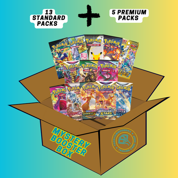 Pokemon - Mystery 1/2 Booster Box (18 booster packs) - Premium Edition