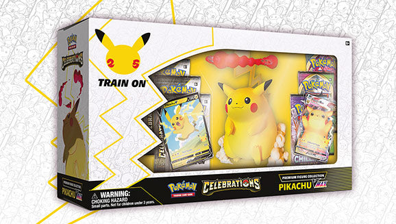 Pokémon TCG: Celebrations Premium Figure Collection—Pikachu VMAX.
