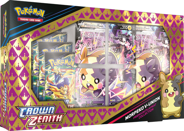 Pokemon SWSH 12.5 Crown Zenith Morpeko V-Union Premium Playmat Collection