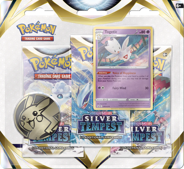 Pokemon SWSH12 Silver Tempest 3-Pack Blister